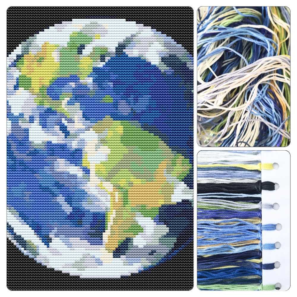 Earth Cross Stitch Kit