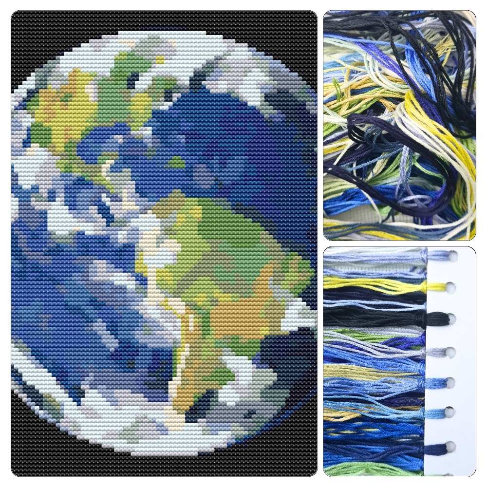 Earth Cross Stitch Kit