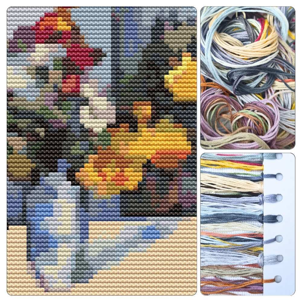 Still Life Mini Cross Stitch Kit - Mini Cross Stitch Kit - Paul Cezanne