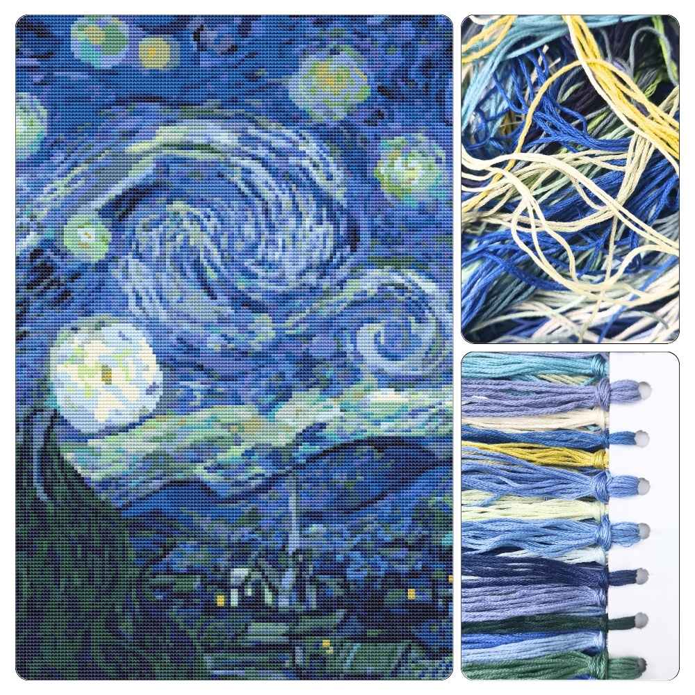 The Starry Night Cross Stitch Kit