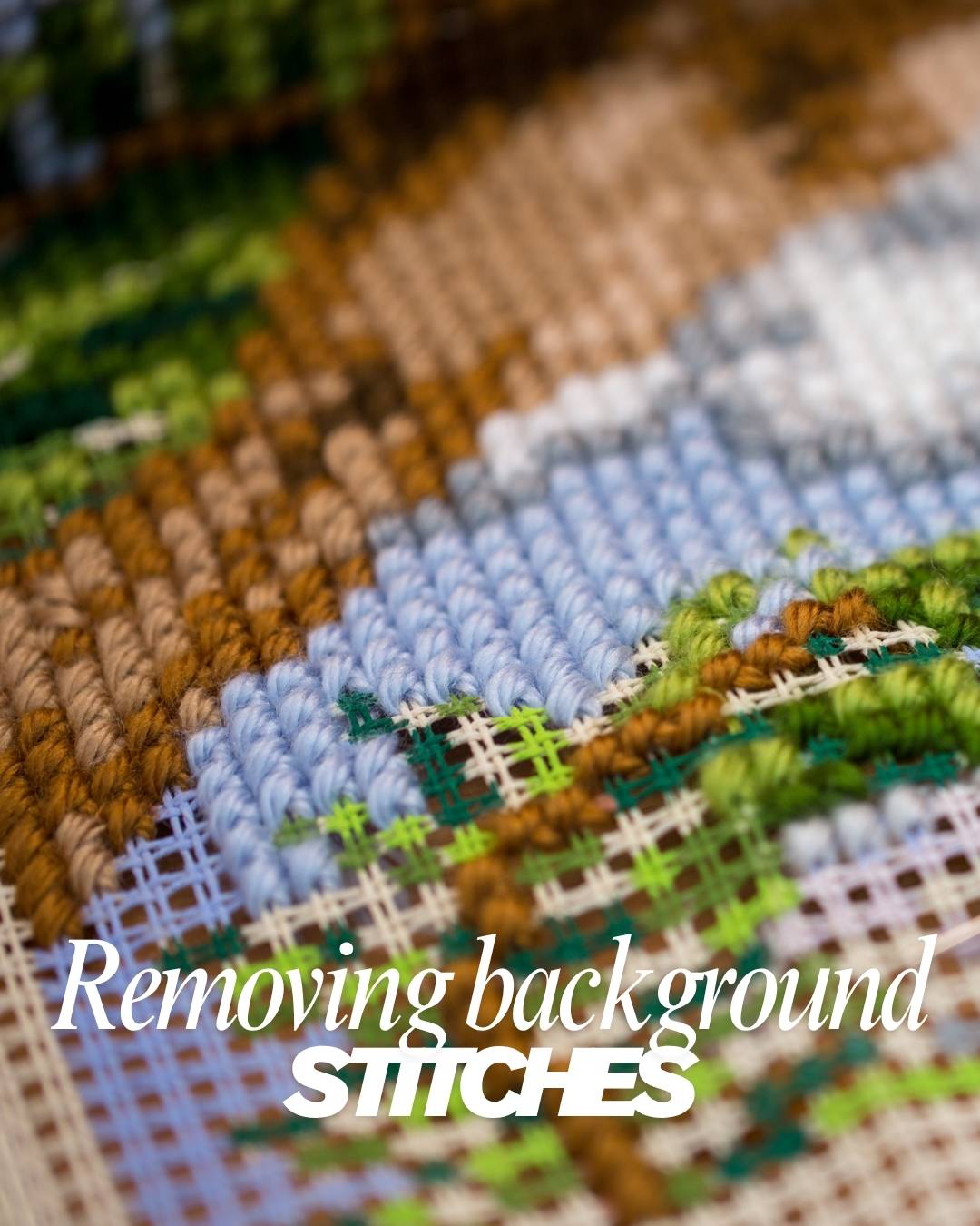 How to Remove Background Stitches for Stitching on Cushions, Bags or Blankets
