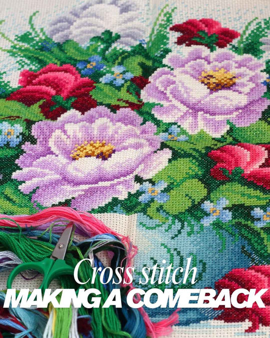 No need to get cross: Needlework and cross-stitching make a surprise comeback