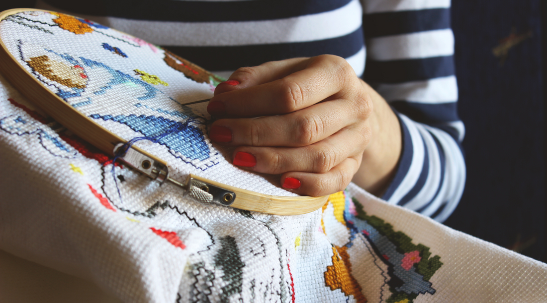 No need to get cross: Needlework and cross-stitching make a surprise comeback