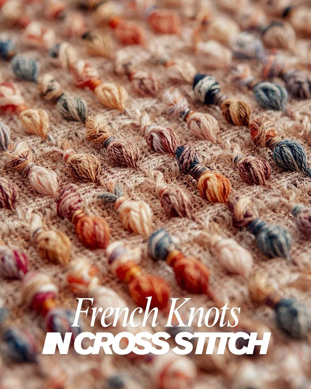 French Knots in Cross Stitch
