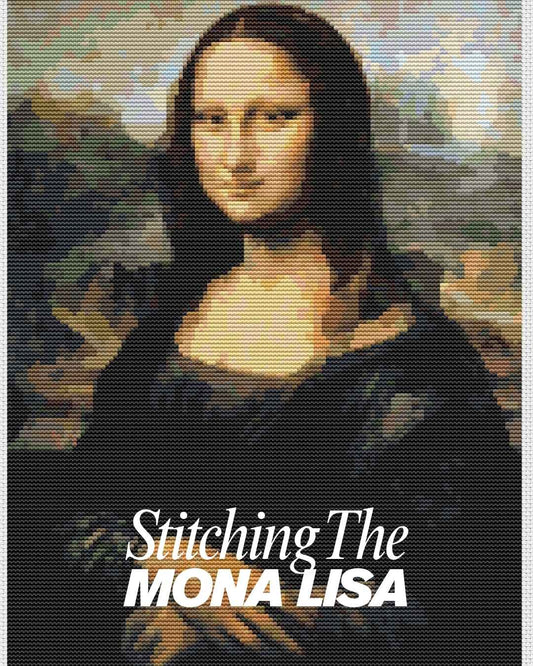Stitching the Mona Lisa in Cross Stitch