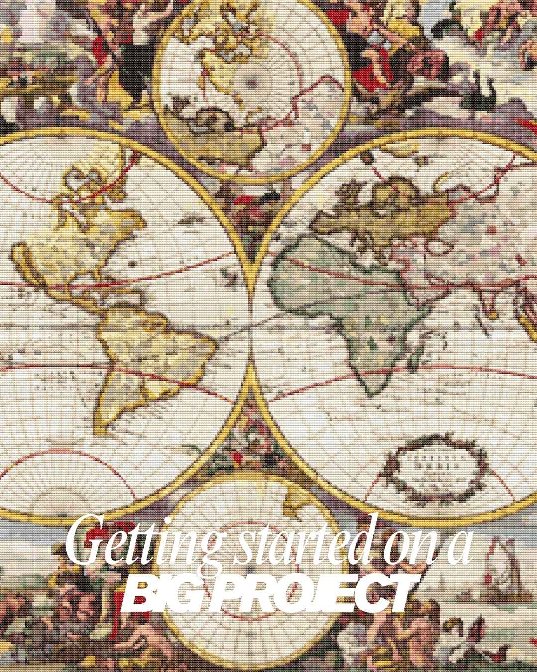 Getting Started on a Big Cross Stitch Project: A Beginner’s Guide