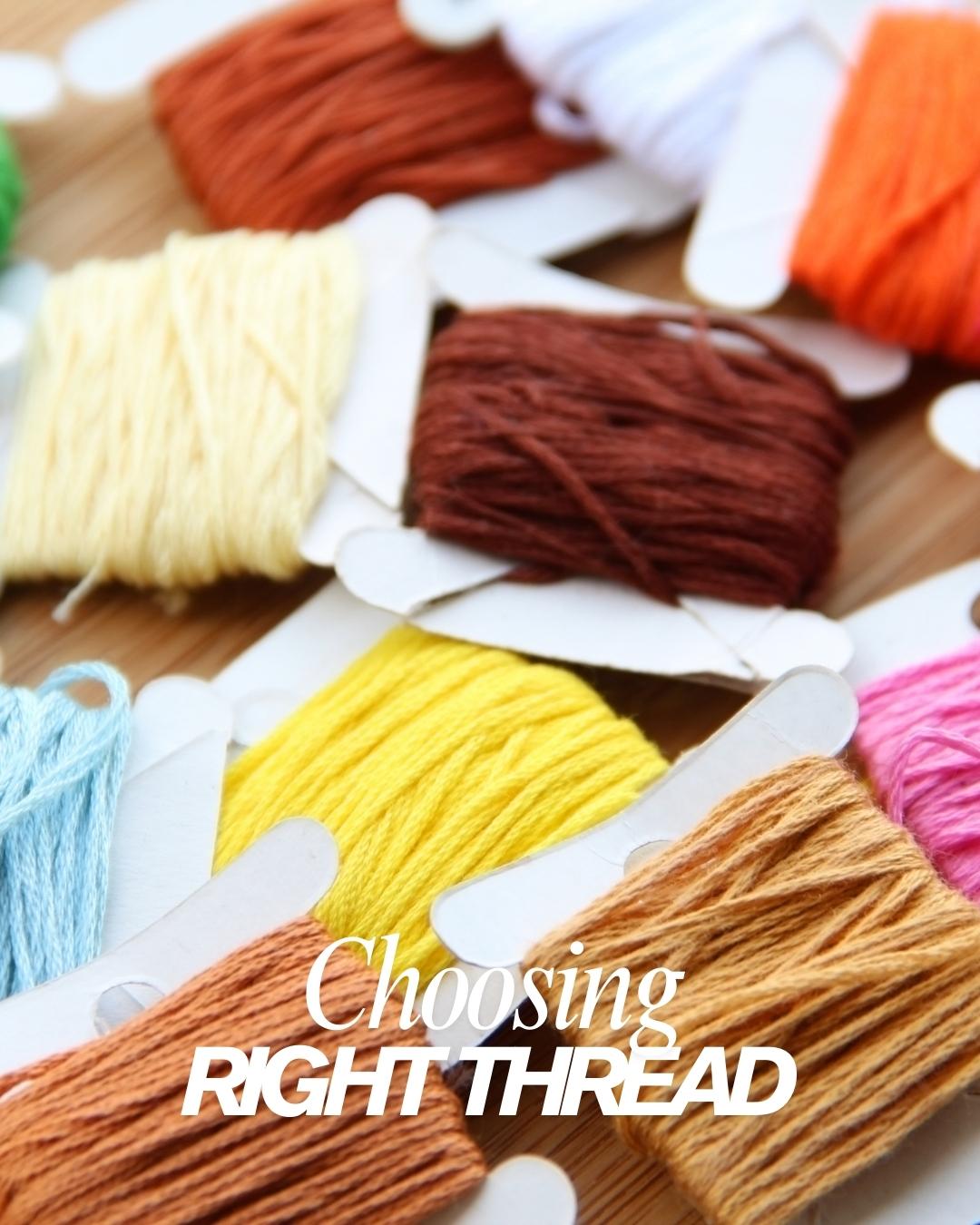 Selecting Thread for Cross Stitching