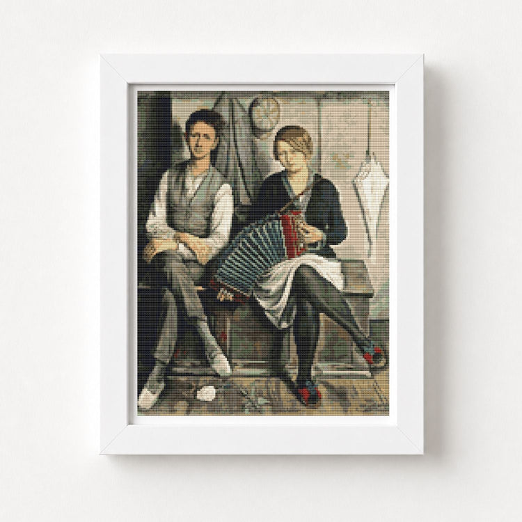 Le Malcontent (The Unhappy) Cross Stitch Kit - Premium Cross Stitch Kit - Francois Barraud