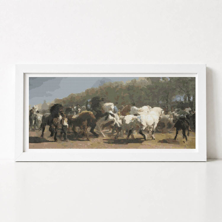 The Horse Fair Cross Stitch Kit - Premium Cross Stitch Kit - Rosa Bonheur