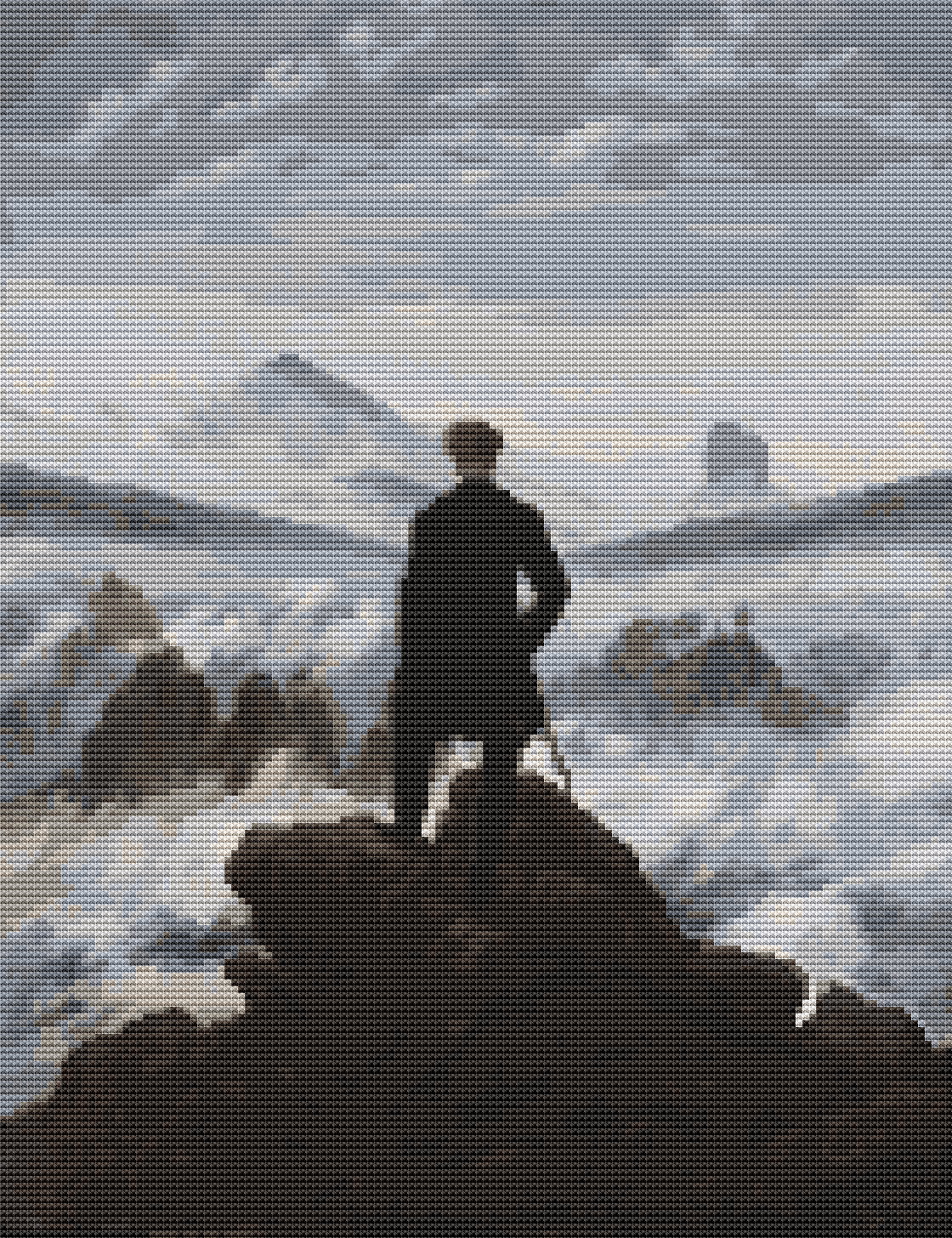 Caspar David Friedrich Cross Stitch