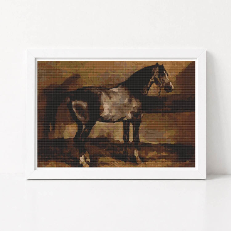 Head of Lioness Cross Stitch Kit - Premium Cross Stitch Kit - Theodore Gericault