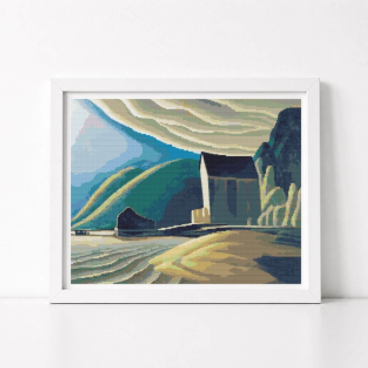 Red House Cross Stitch Kit - Premium Cross Stitch Kit - Lawren Harris