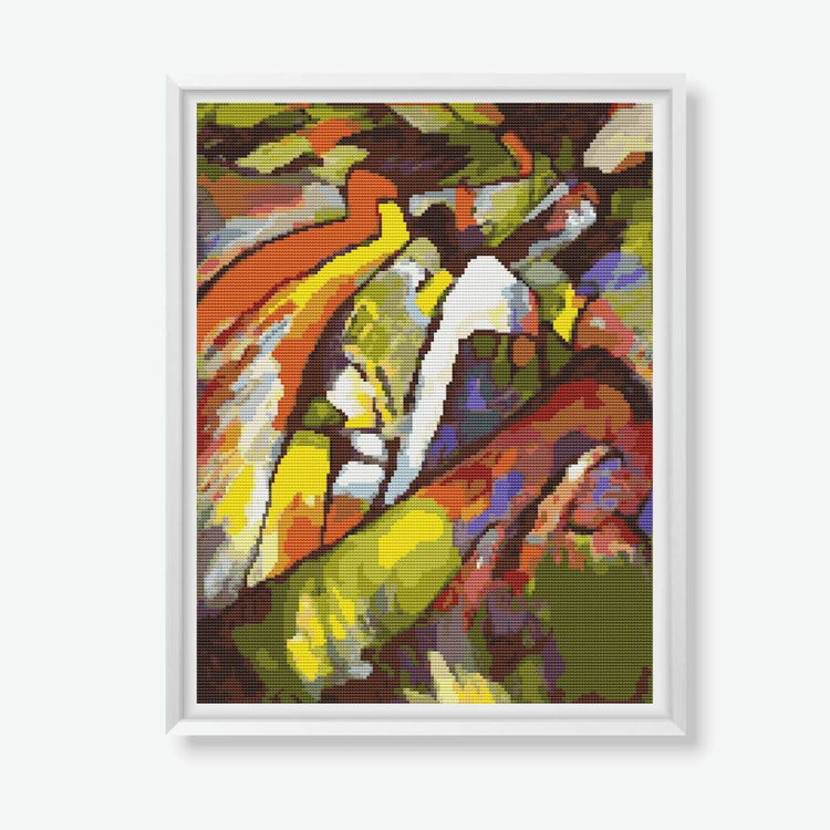 Improvisation Cross Stitch Kit - Premium Cross Stitch Kit - Wassily Kandinsky