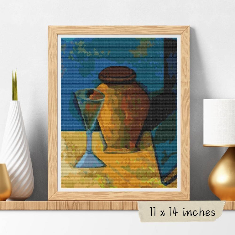 Blue Nude Cross Stitch Kit - Premium Cross Stitch Kit - Pablo Picasso