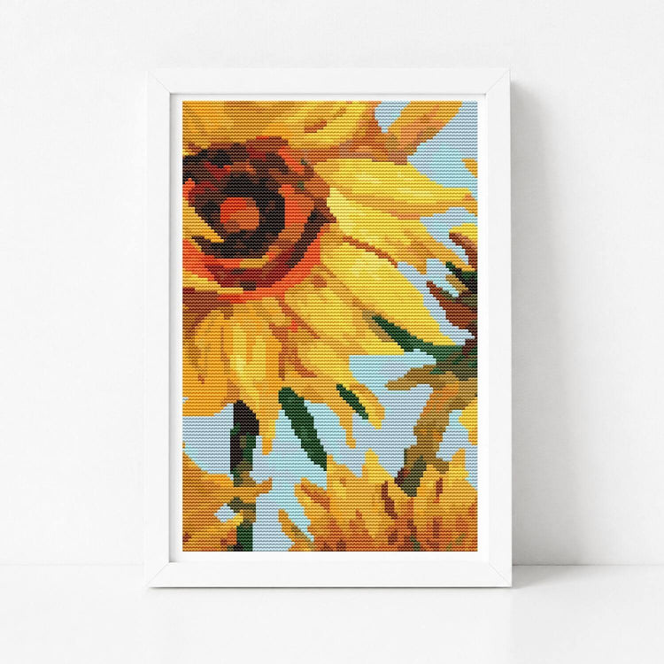 Sunflowers Cross Stitch Kit - Premium Cross Stitch Kit - Vincent Van Gogh