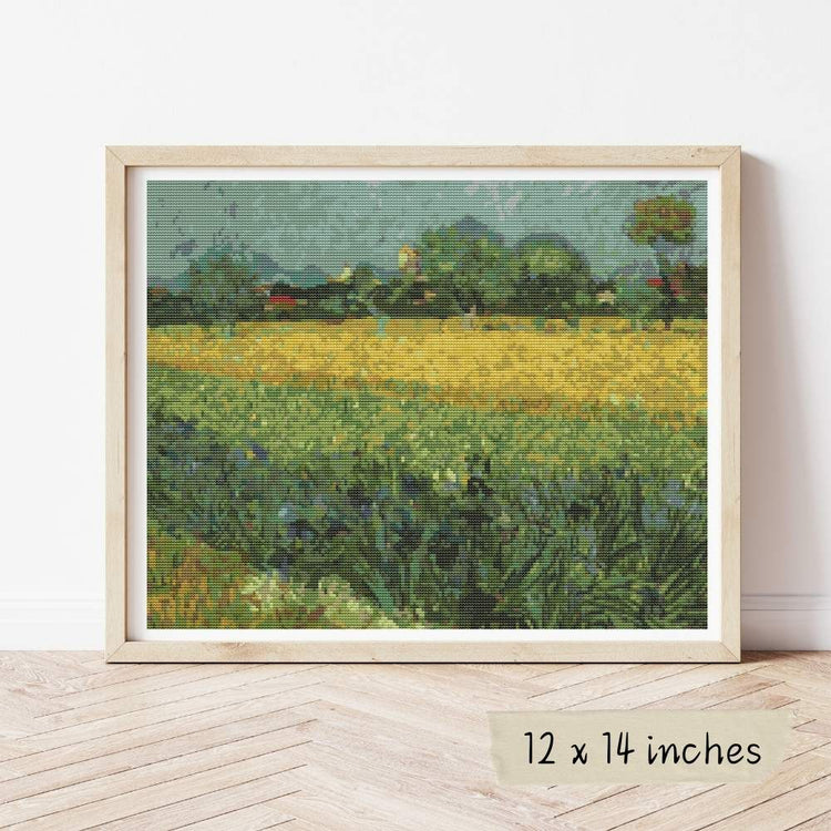 Sunflowers Cross Stitch Kit - Premium Cross Stitch Kit - Vincent Van Gogh