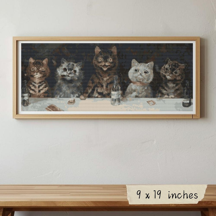 The Bachelor Party Cross Stitch Pattern - Premium Cross Stitch Pattern - Louis Wain