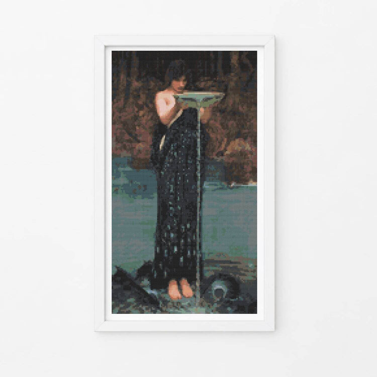 Boreas Cross Stitch Kit - Premium Cross Stitch Kit - John William Waterhouse