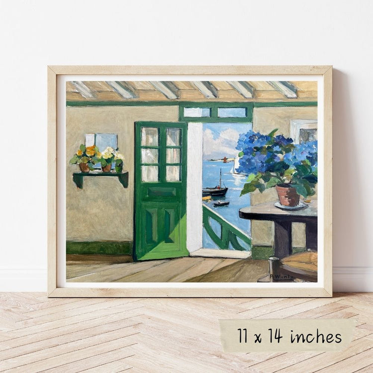 The Blue Door Cross Stitch Kit - Premium Cross Stitch Kit - Raymond Wintz