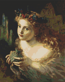 Take the Fair Face of Woman Cross Stitch Pattern