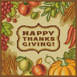 Happy Thanksgiving Cross Stitch Pattern by The Art of Stitch