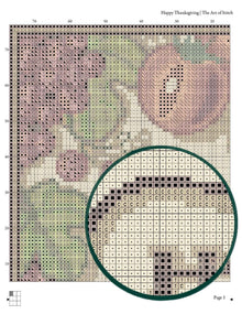 Happy Thanksgiving Cross Stitch Kit - Premium Cross Stitch Kit - The Art of Stitch