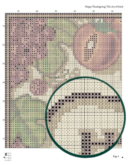 Happy Thanksgiving Cross Stitch Kit - Premium Cross Stitch Kit - The Art of Stitch