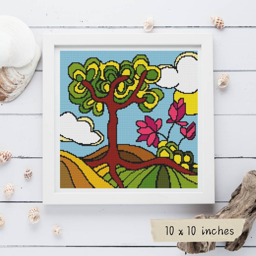 A Day in Summer Cross Stitch Pattern