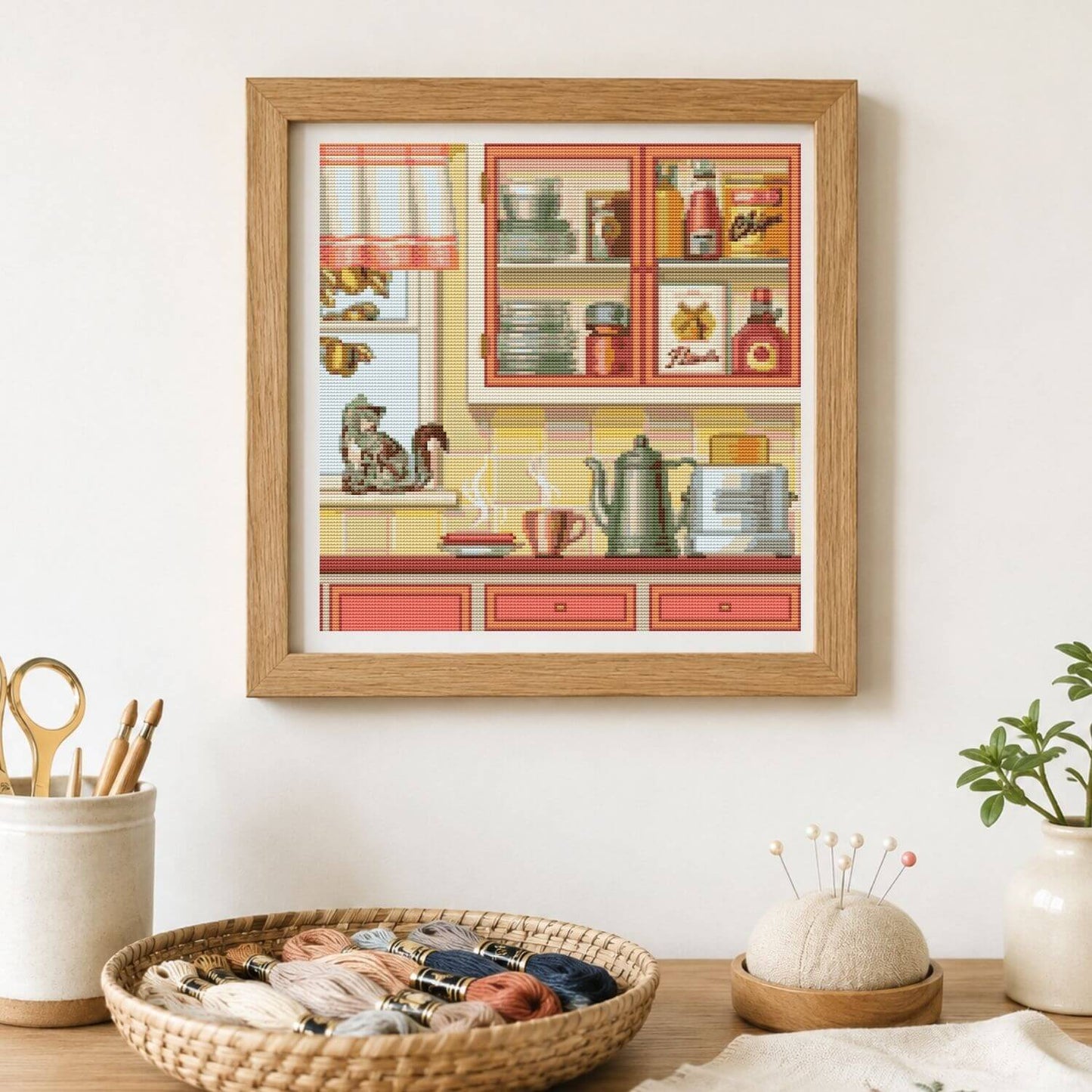 In The Kitchen Cross Stitch Pattern - Premium Cross Stitch Pattern - The Art of Stitch