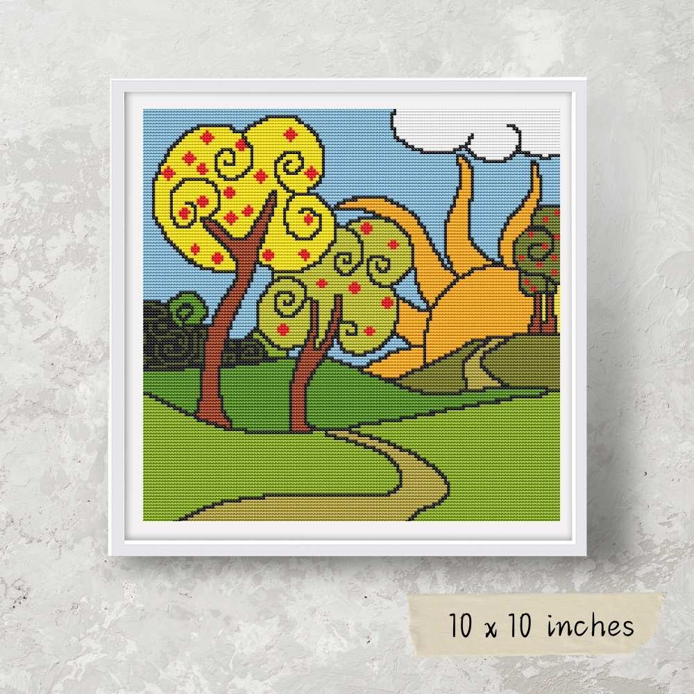 The Sun is Rising Cross Stitch Pattern