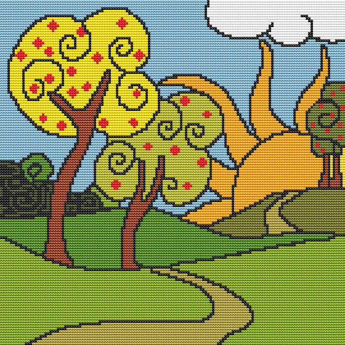 The Sun is Rising Cross Stitch Kit - Premium Cross Stitch Kit - The Art of Stitch