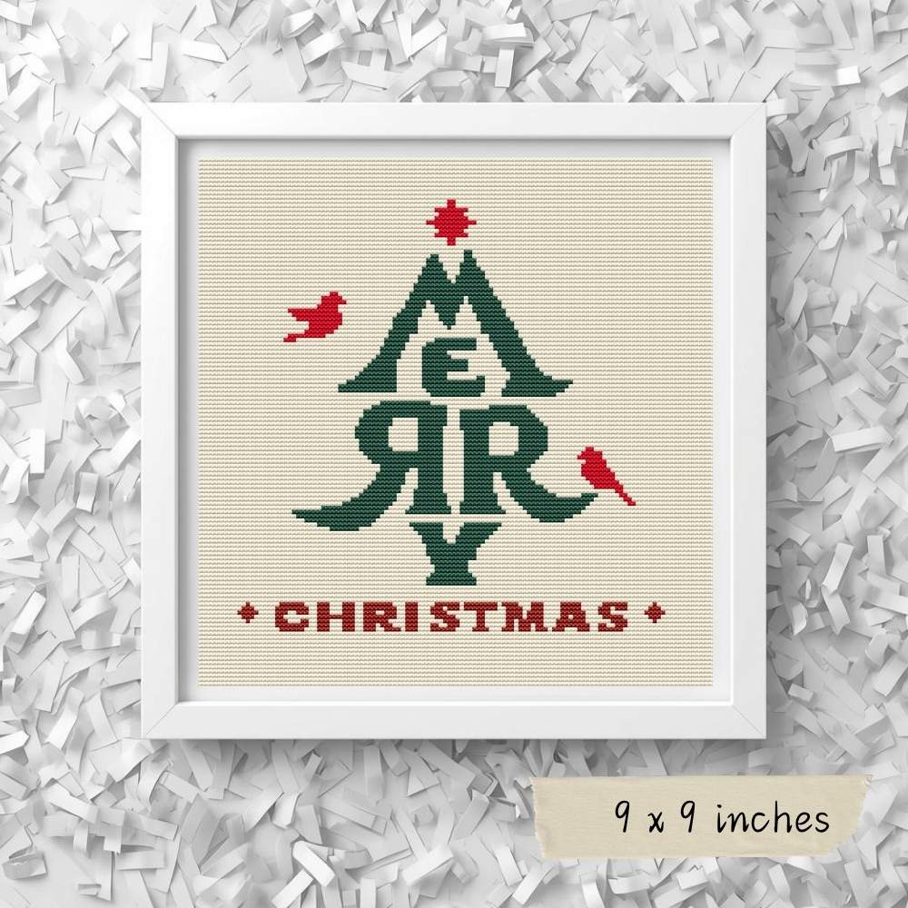 Merry Christmas Cross Stitch Kit