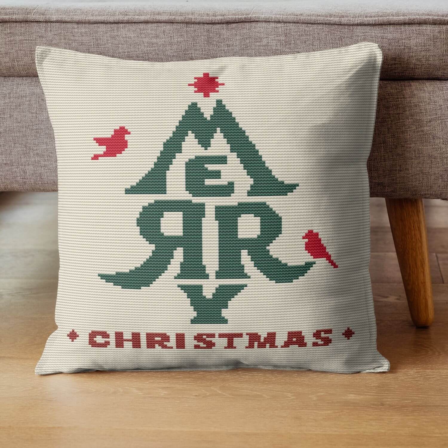 Merry Christmas Cross Stitch Pattern - Premium Cross Stitch Pattern - The Art of Stitch