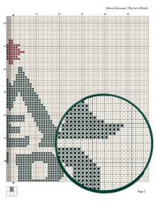 Merry Christmas Cross Stitch Kit - Premium Cross Stitch Kit - The Art of Stitch