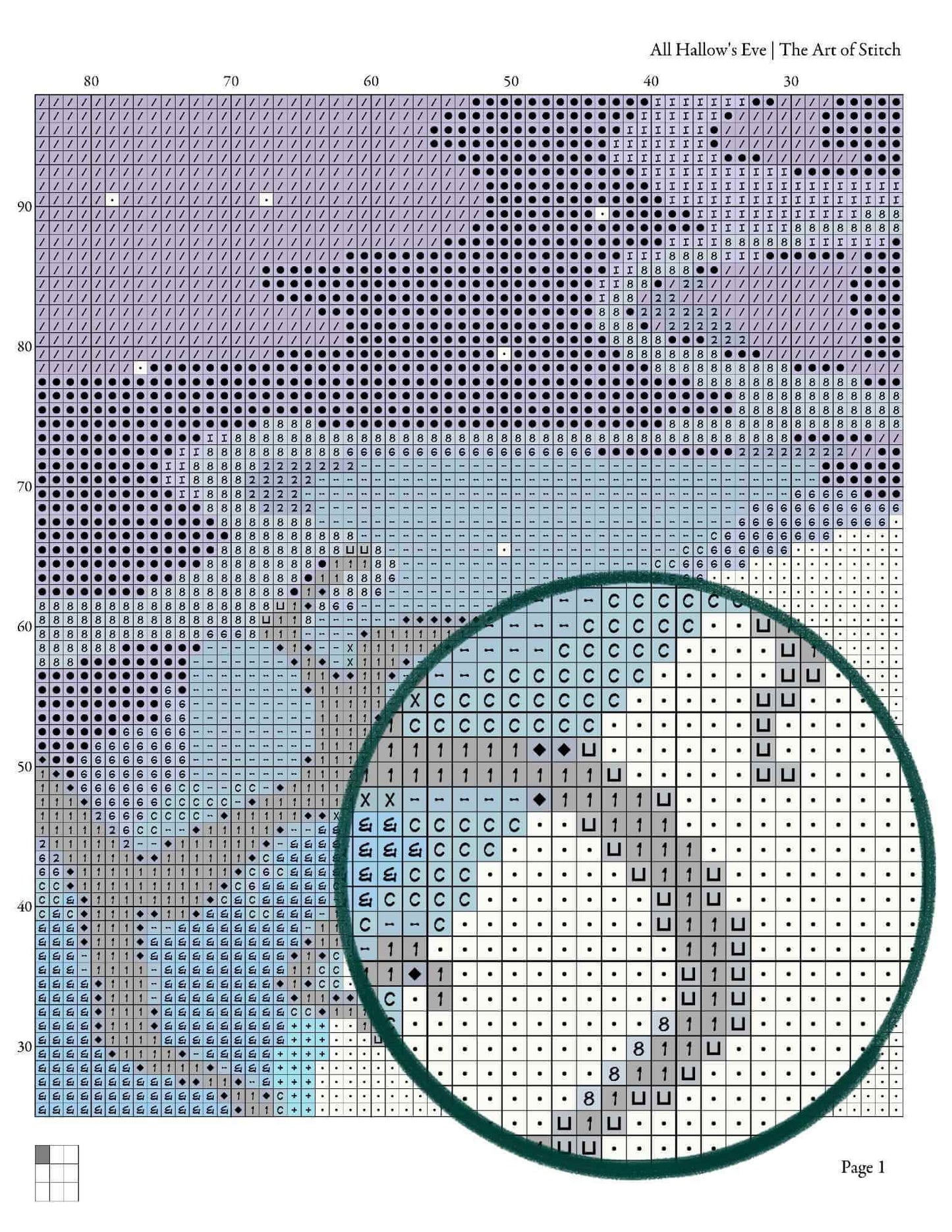 All Hallow's Eve Cross Stitch Kit - Premium Cross Stitch Kit - The Art of Stitch