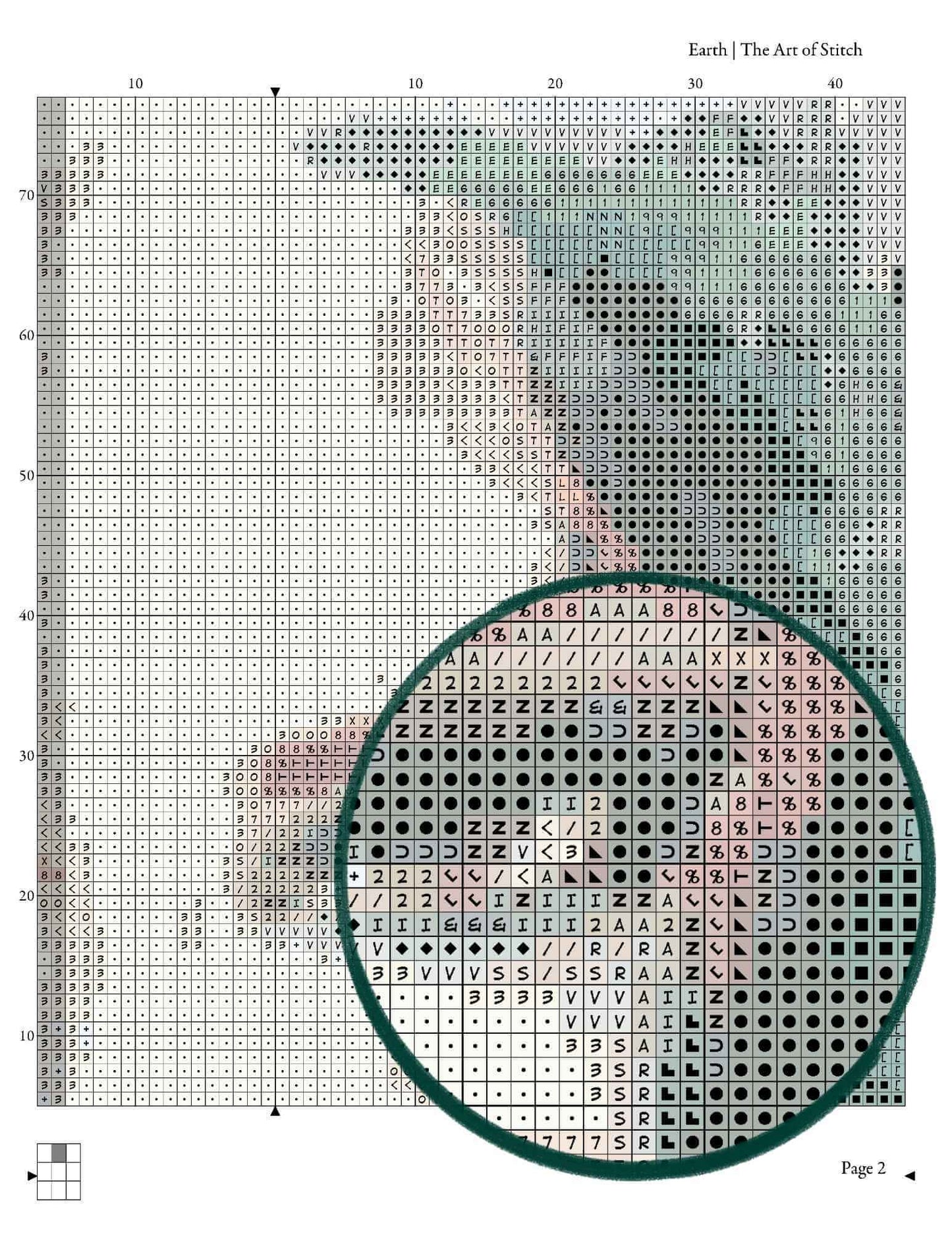 The Elements Series: Earth Cross Stitch Kit - Premium Cross Stitch Kit - The Art of Stitch