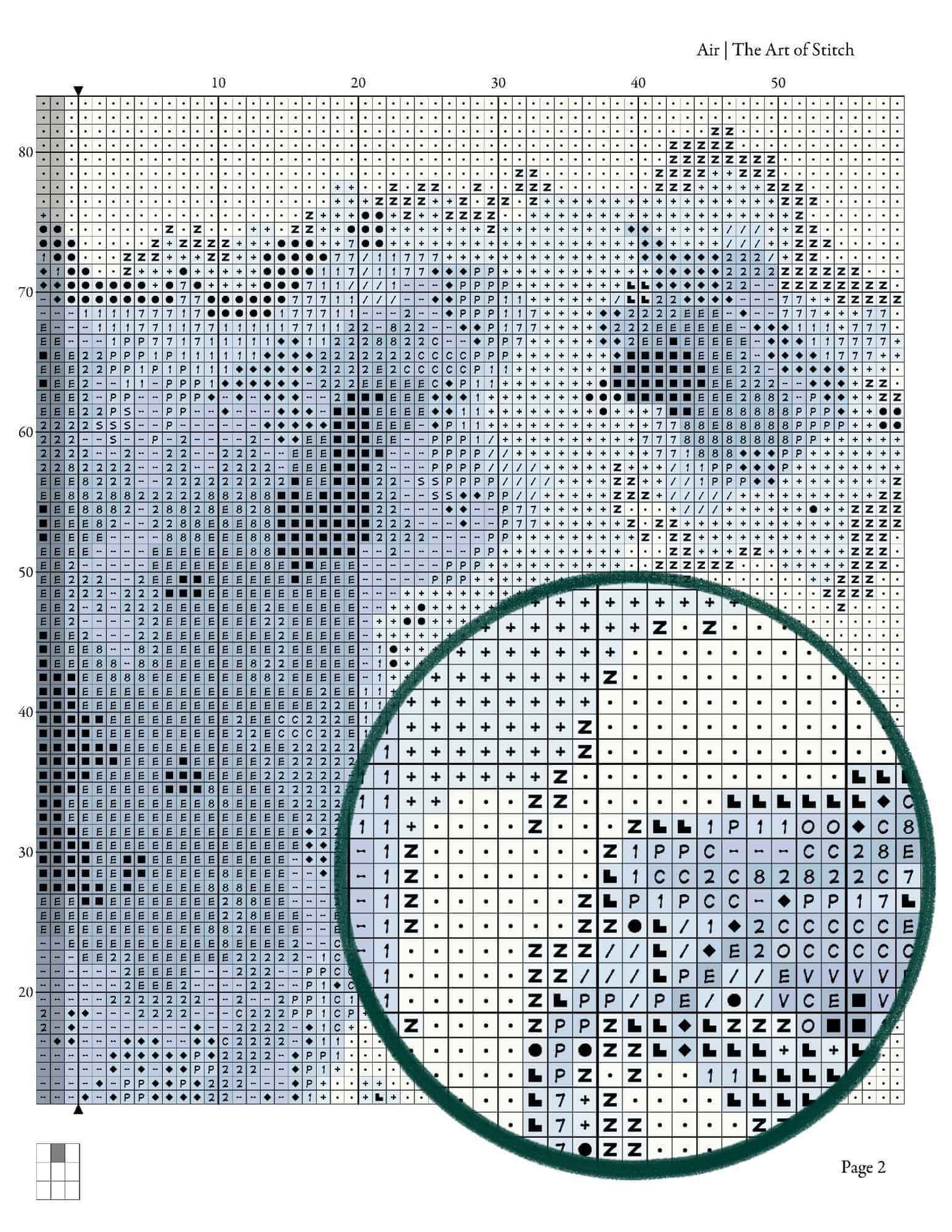 The Elements Series: Air Cross Stitch Kit - Premium Cross Stitch Kit - The Art of Stitch