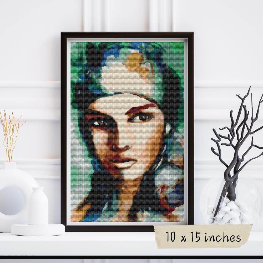 Gypsy Woman Cross Stitch Pattern