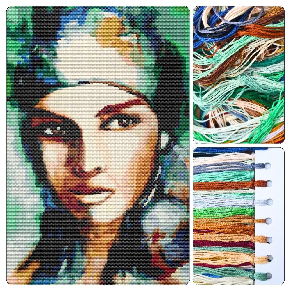 Gypsy Woman Cross Stitch Kit - Premium Cross Stitch Kit - The Art of Stitch