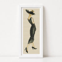 Lady in Black Cross Stitch Kit - Premium Cross Stitch Kit - The Art of Stitch