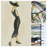 Lady in Black Cross Stitch Kit