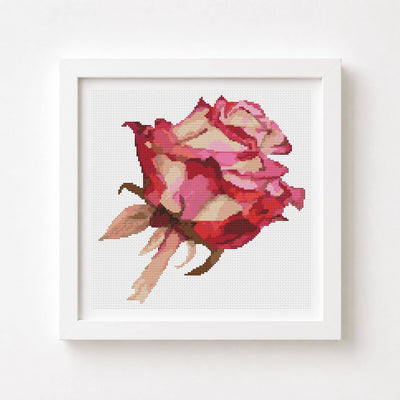 Red Rose Cross Stitch Kit