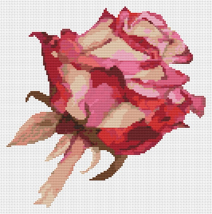 Red Rose Cross Stitch Kit | The Art of Stitch