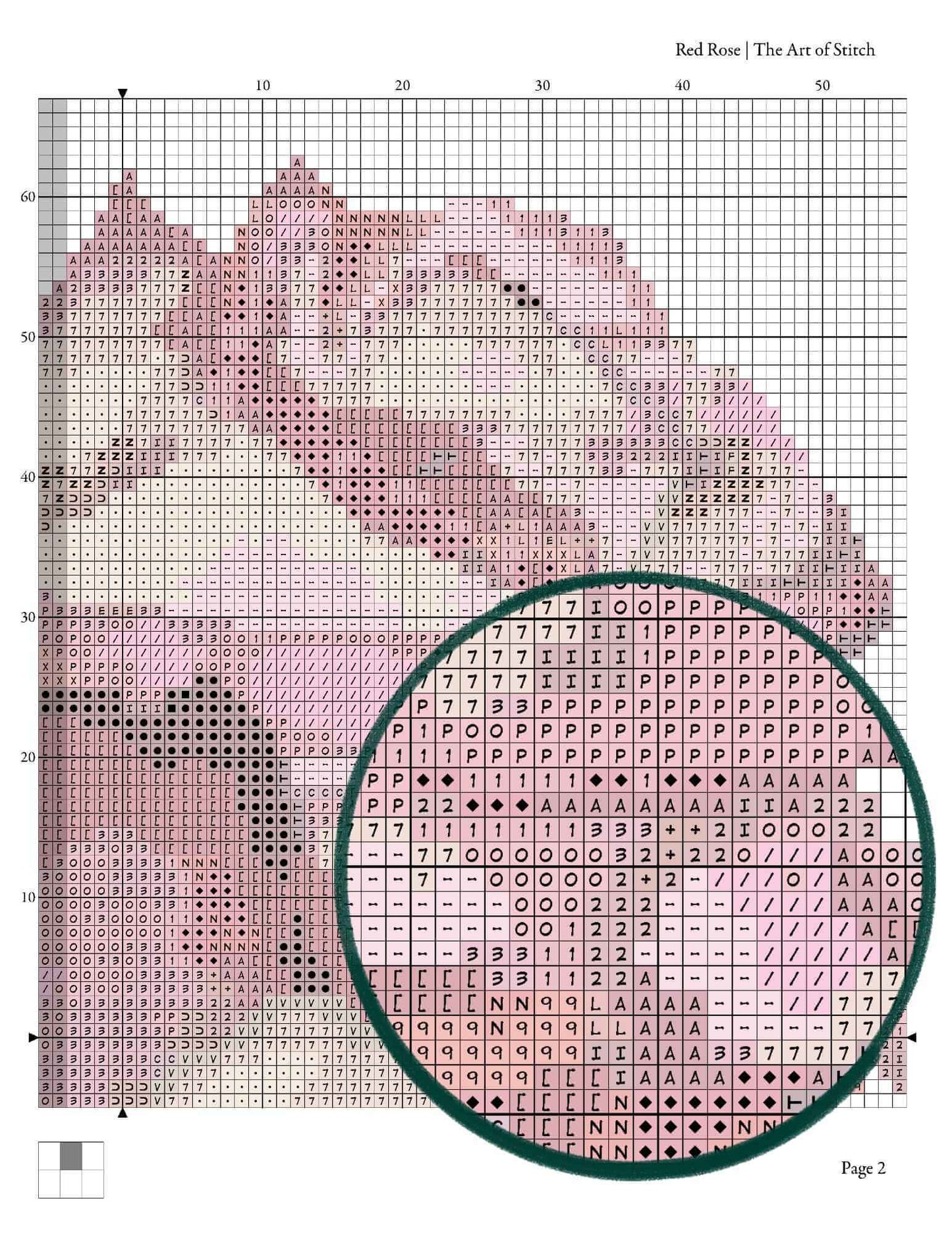 Red Rose Cross Stitch Kit - Premium Cross Stitch Kit - The Art of Stitch