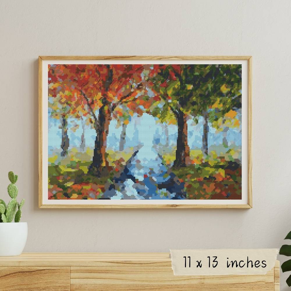 The Fall Cross Stitch Kit