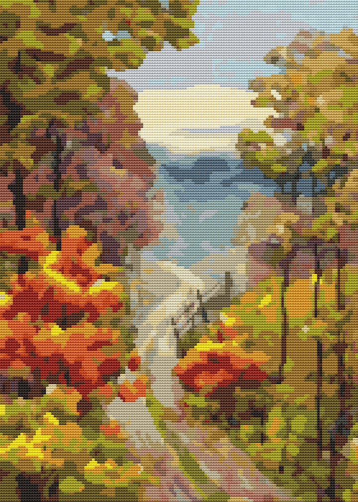 A Walk in the Countryside Cross Stitch Kit - Premium Cross Stitch Kit - The Art of Stitch