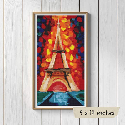 The Colors of Paris Cross Stitch Pattern