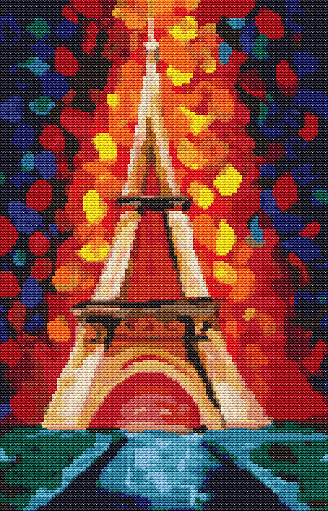 The Colors of Paris Cross Stitch Kit | The Art of Stitch