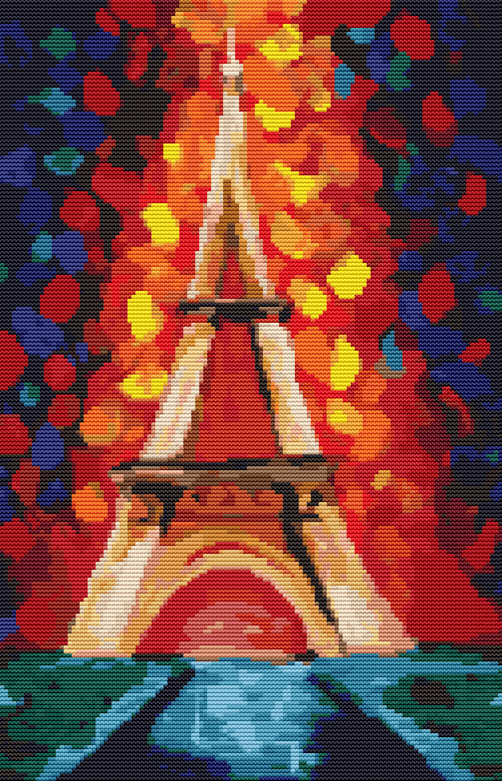 The Colors of Paris Cross Stitch Pattern | The Art of Stitch