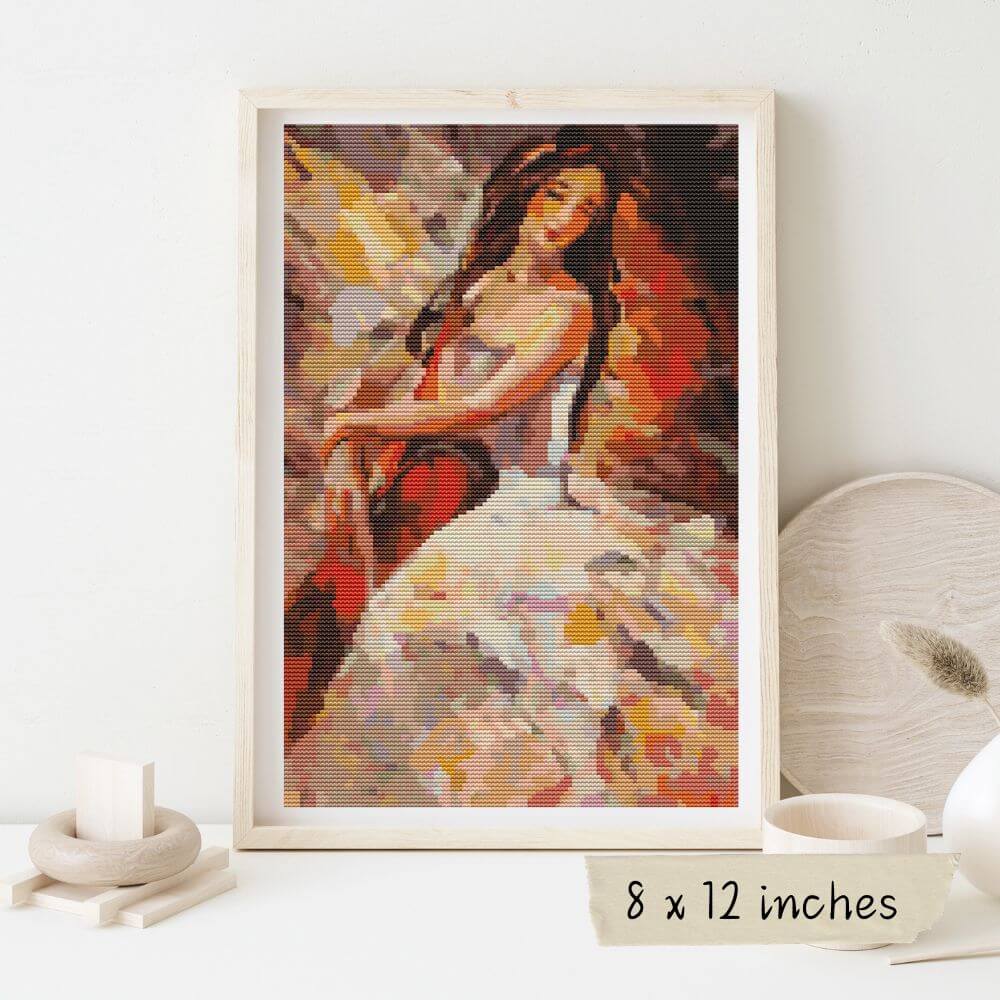 The Cellist Cross Stitch Pattern